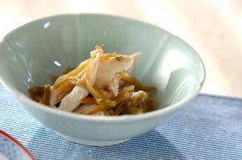 ささ身とザーサイの和え物