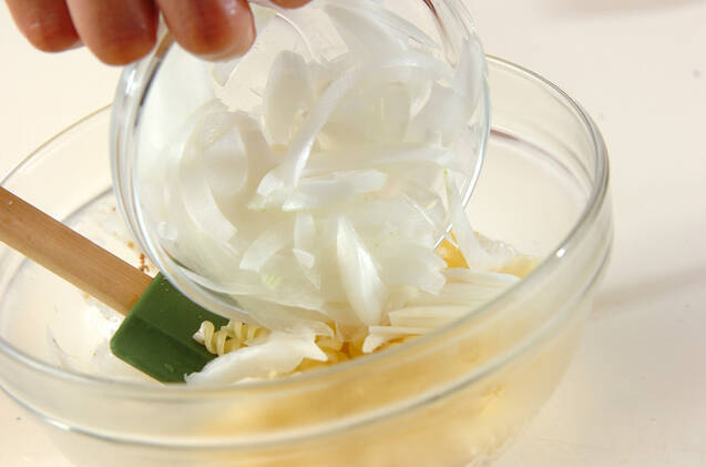 からしマヨのマカロニサラダの作り方の手順7