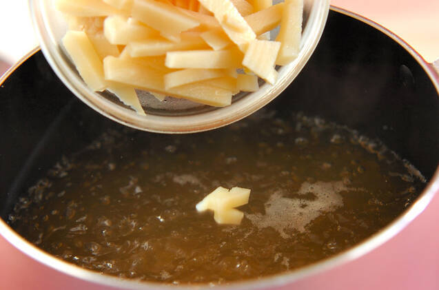 タケノコのヘルシースープの作り方の手順3