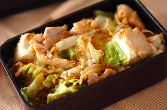 鶏と豆腐のチャンプルー