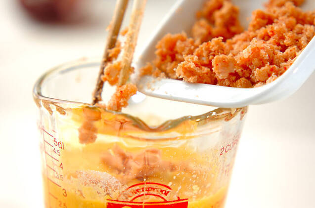 明太卵焼きの作り方の手順2