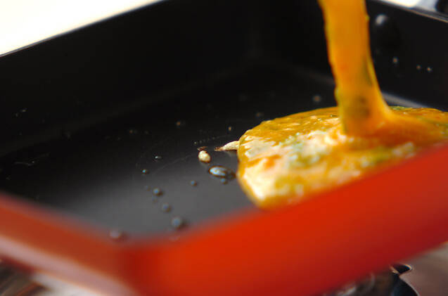 明太卵焼きの作り方の手順3