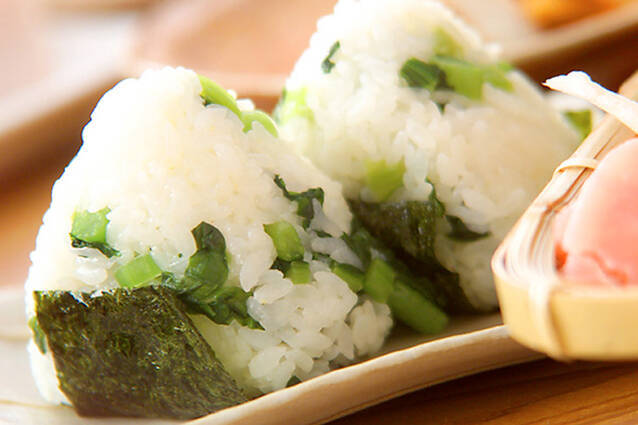 青菜入りおにぎり