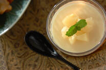 ピーチミルクプリン