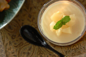 ピーチミルクプリン