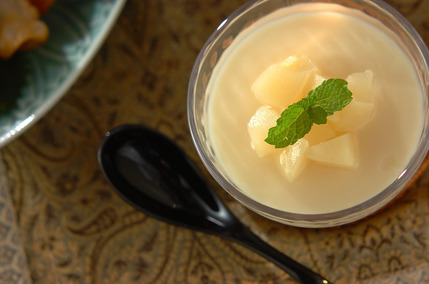 ピーチミルクプリン