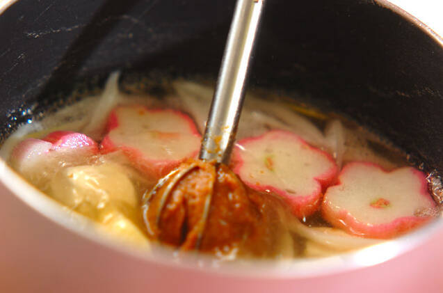 麩と豆腐のみそ汁の作り方の手順5