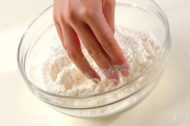 ふんわりメープルビスケットの作り方の手順1