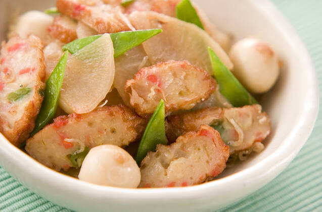 大根とウズラの炒めもの