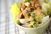 鶏肉とレタスのサラダ