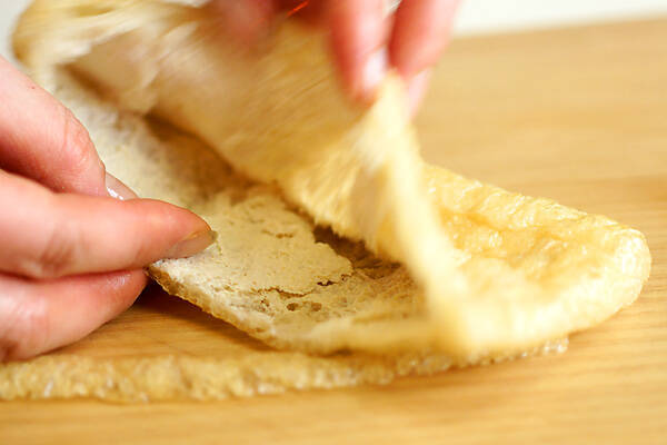 油揚げの袋焼きの作り方の手順2