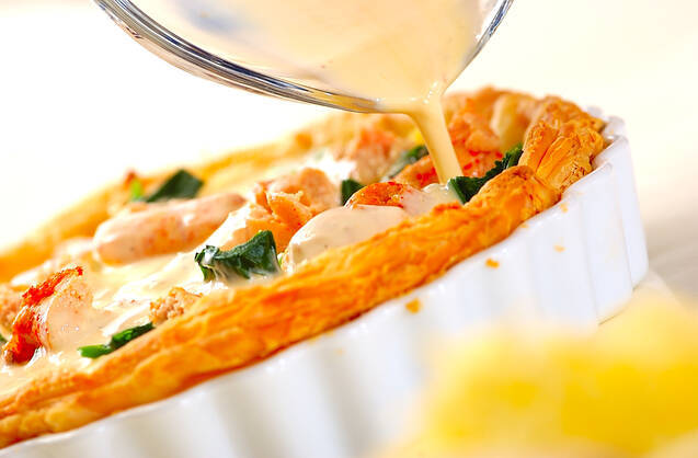 長芋とたくあんのキッシュの作り方の手順10