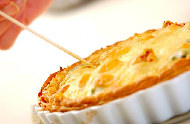 長芋とたくあんのキッシュの作り方の手順11