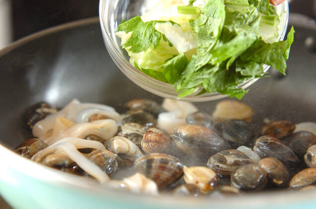 海鮮塩焼きそばの黒酢がけの作り方の手順6