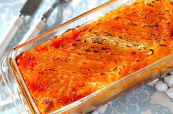 ジャガイモのピューレとひき肉のグラタン（アッシパルマンティエ風）