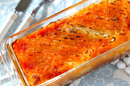 ジャガイモのピューレとひき肉のグラタン（アッシパルマンティエ風）