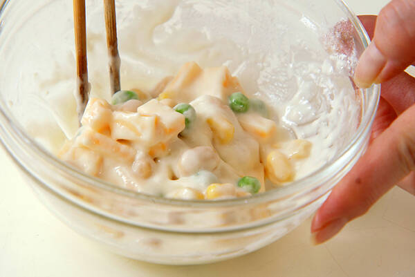 大豆のかき揚げの作り方の手順2