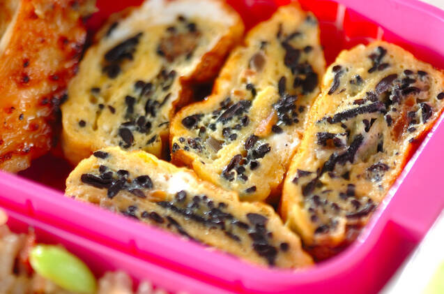 ヒジキの卵焼き