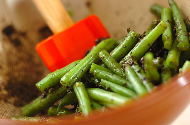 サヤインゲンのゴマ汚しの作り方の手順4