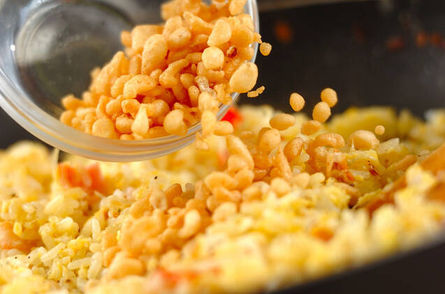 天かす入りジャコチャーハンの作り方の手順6