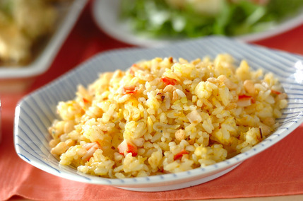 天かす入りジャコチャーハン