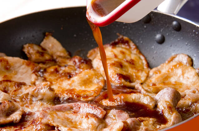 豚肉のオイスター焼きの作り方の手順3