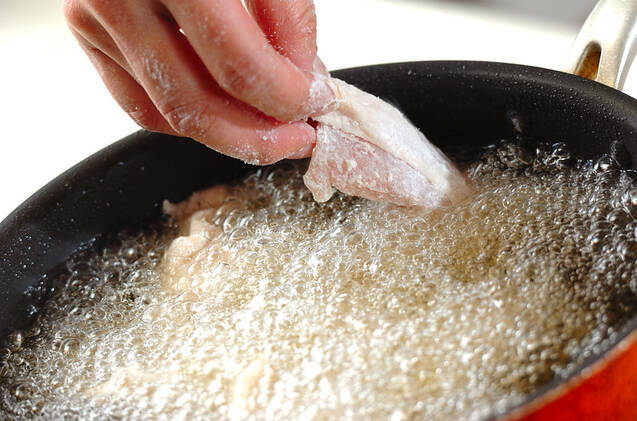 鶏唐揚げとフライドポテトの作り方の手順9