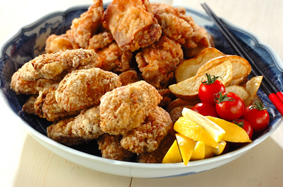 鶏唐揚げとフライドポテト レシピ 作り方 E レシピ 料理のプロが作る簡単レシピ