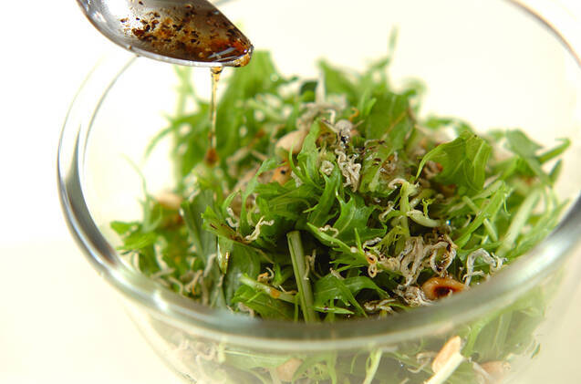 水菜のサラダの作り方の手順5