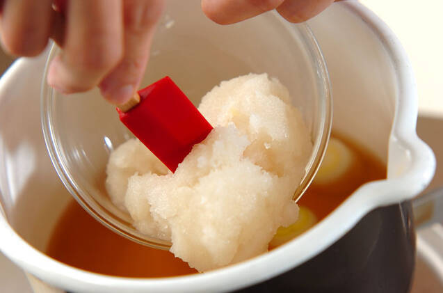 すりおろしカブ汁の作り方の手順3