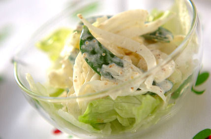 新玉ネギのシャキシャキサラダ