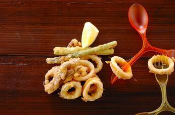 イカとアンチョビのフライ