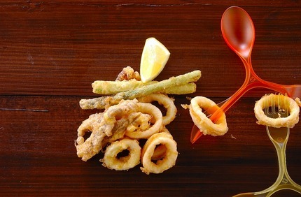 イカとアンチョビのフライ