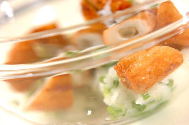 焼きゴボウ天・おろし添えの作り方の手順3