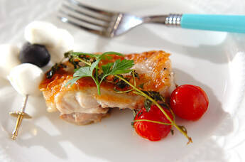 チキンのケイパーソテー