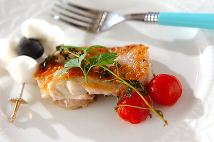 チキンのケイパーソテー