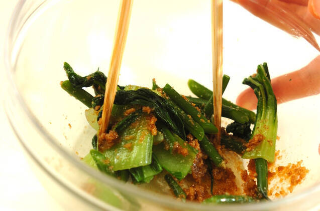 青菜のゴマ和えの作り方の手順5