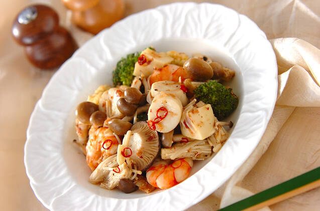 キノコのダイエット炒め