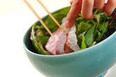 お刺身サラダ丼の作り方4