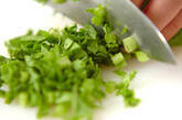 大根と水菜のパリパリジャコサラダ　【大根上部+大根葉】の作り方2