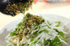 大根と水菜のパリパリジャコサラダ　【大根上部+大根葉】の作り方の手順3