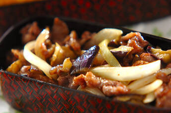 ナスと牛肉のオイスター炒め