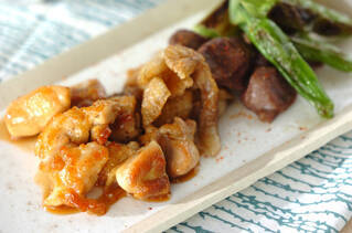 フライパンで焼き鳥