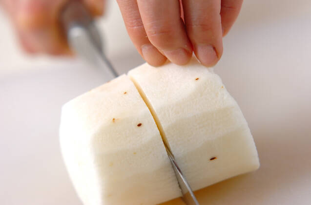 長芋と豆腐の梅おかかの作り方の手順1