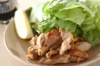 鶏もも肉の塩焼き