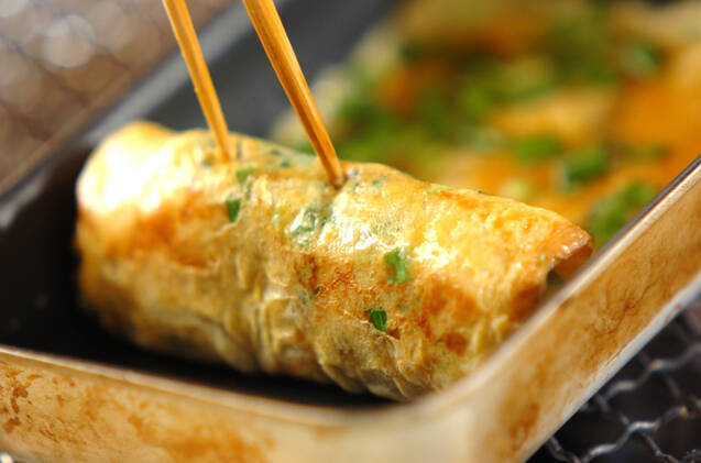 ニラ入り卵焼きの作り方の手順2