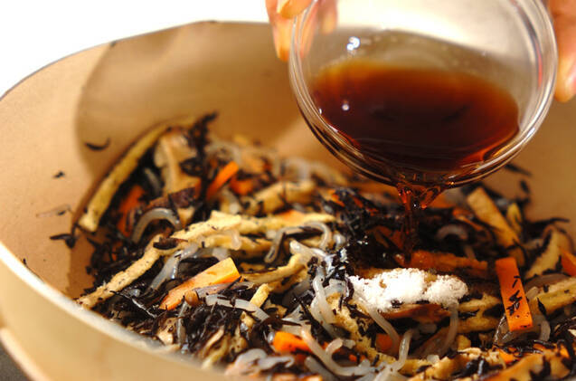 煮ヒジキ入り混ぜご飯の作り方の手順7