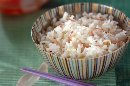 ミョウガのサッパリ甘酢ご飯