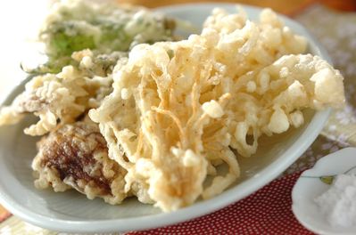 キノコの天ぷら 副菜 レシピ 作り方 E レシピ 料理のプロが作る簡単レシピ
