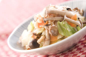 シメジと天かすのお浸し